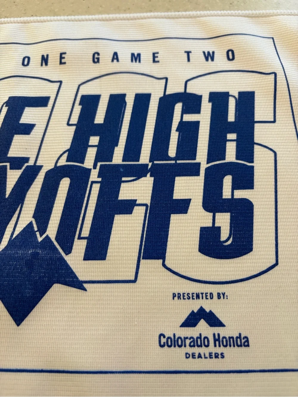 NEW Mile High NBA Playoffs Rally Towel Denver Nuggets Round one Game Two Swag